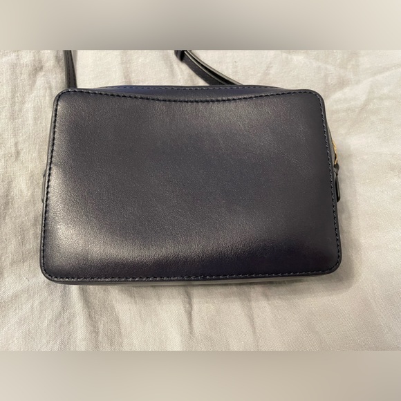 Navy Anya Hindmarch - Double Zip Leather Crossbody with adjustable strap - Picture 3 of 10